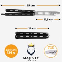 Butterfly Trainer Black Abmessungen und Gewicht