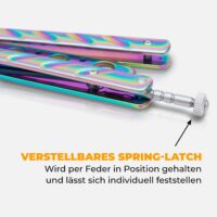 Butterfly Trainer Rainbow mit verstellbarem Spring-Latch