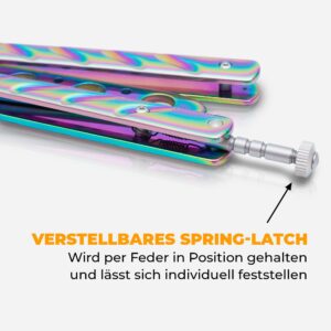 Butterfly Trainer Rainbow mit verstellbarem Spring-Latch