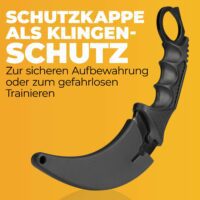 Karambit Messer Klingenschutzkappe für schwarzes Messer