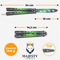 Butterfly Trainer Gamma Abmessungen und Gewicht