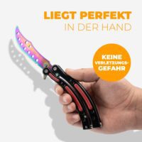 CSGO Butterfly Trainer Red Handlage, keine Verletzungsgefahr