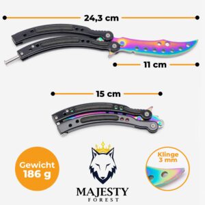 CSGO Butterfly Trainer Rainbow Abmessungen und Gewicht