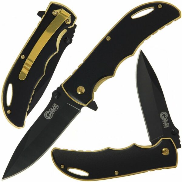 Golan Taschenmesser - Gentleman Messer - Black/Gold