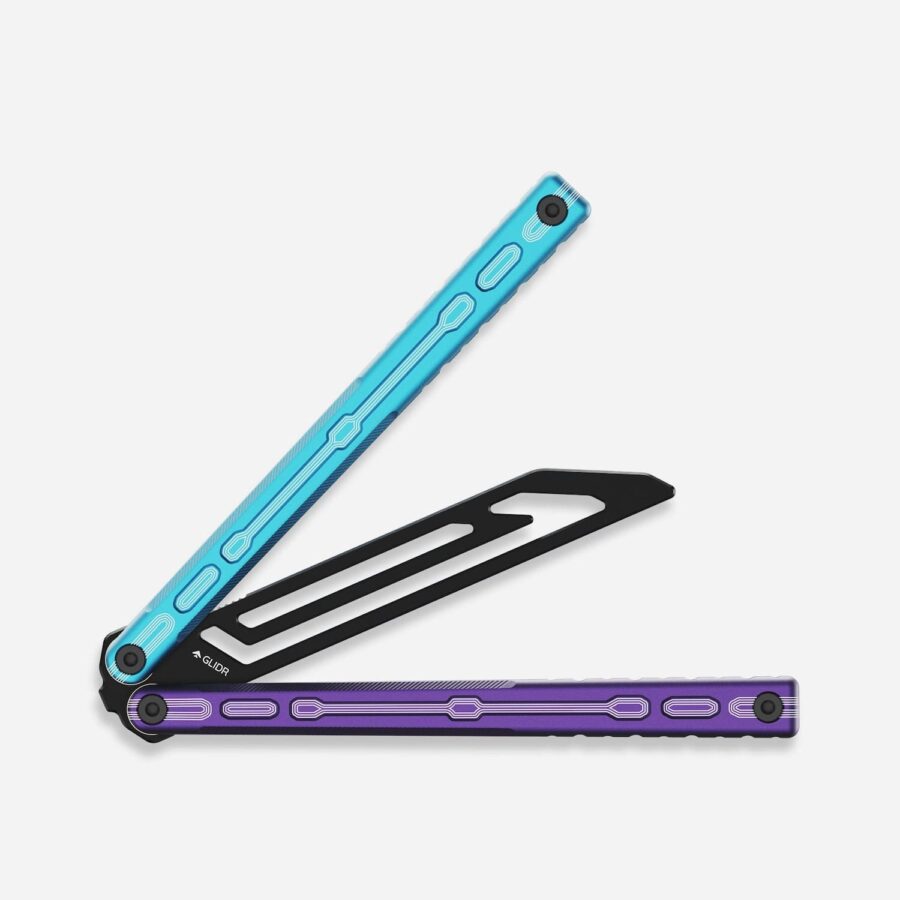 Glidr Moab x Meridian Balisong Trainer Blurple