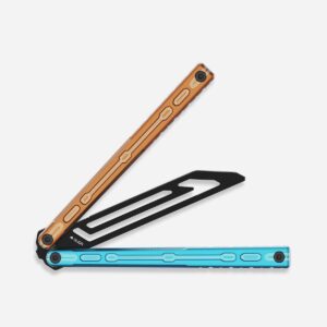 Glidr Moab x Meridian Balisong Trainer Fire and Ice