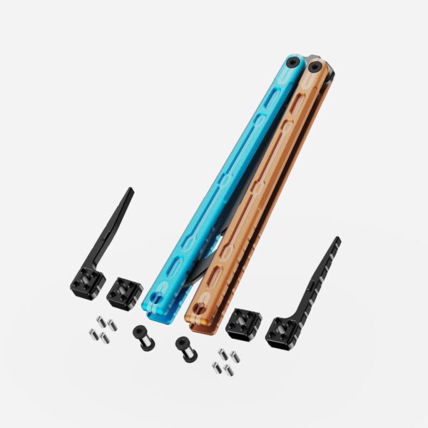 GLIDR - Moab x Meridian Balisong Trainer - Fire & Ice – Bild 5